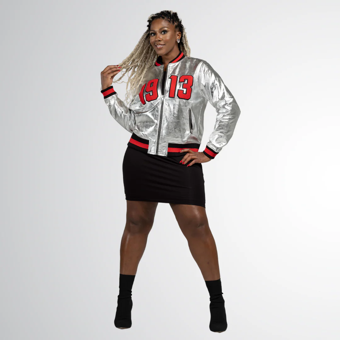 1913 Silver Bomber Jacket - Image 5