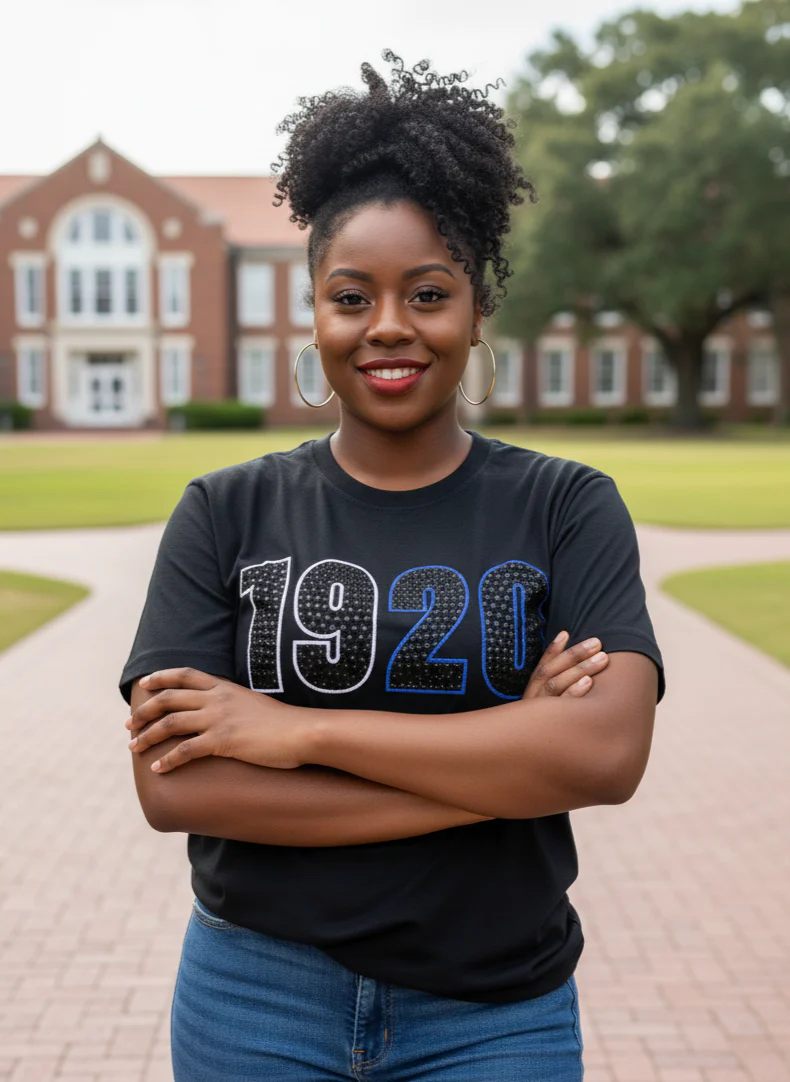 Black 1920 with Crocodile Leather Letters Shirt - Image 3