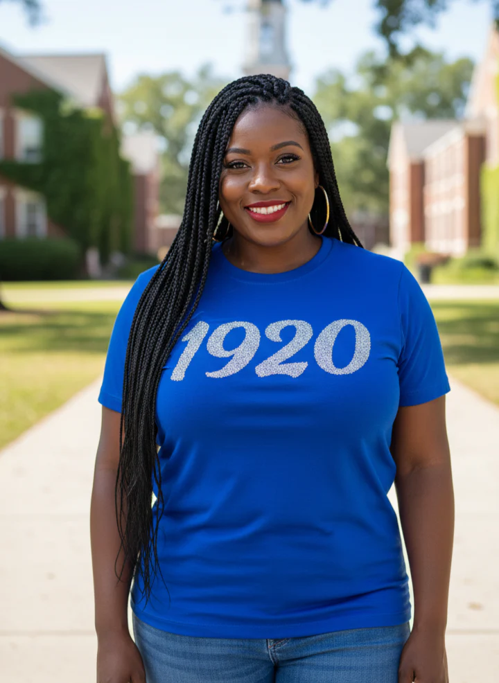 Blue '1920' Diamond Top - Image 3