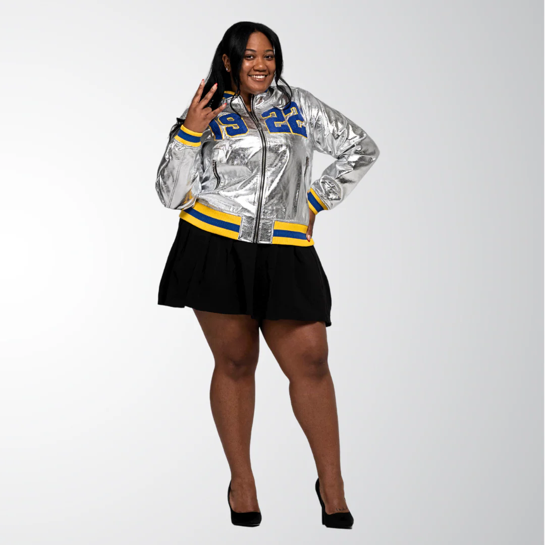 1922 Silver Bomber Jacket - Image 3