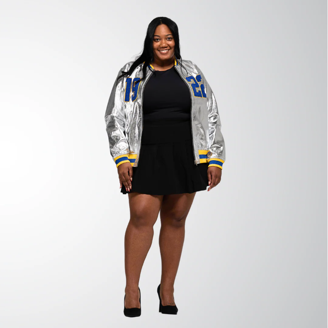 1922 Silver Bomber Jacket - Image 4