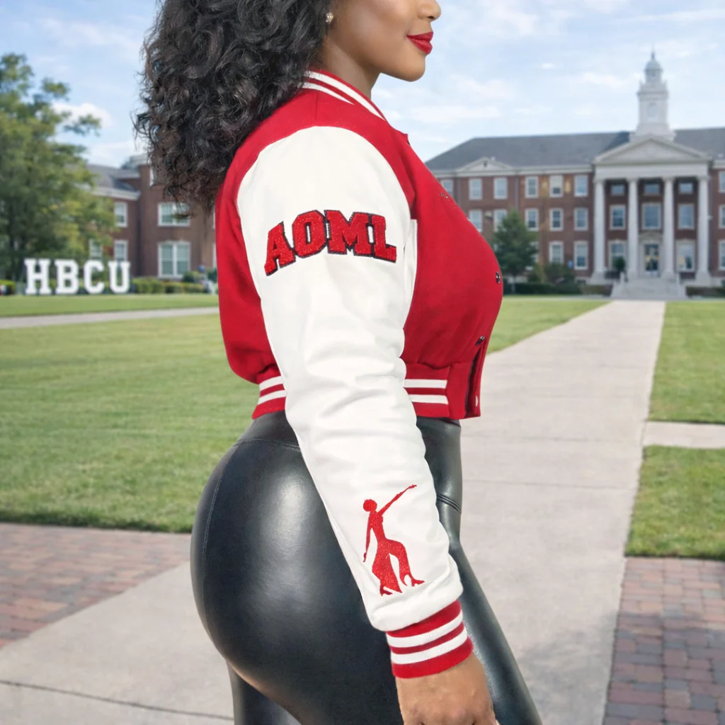 Delta Sigma Theta Crop Wool Jacket - Image 3