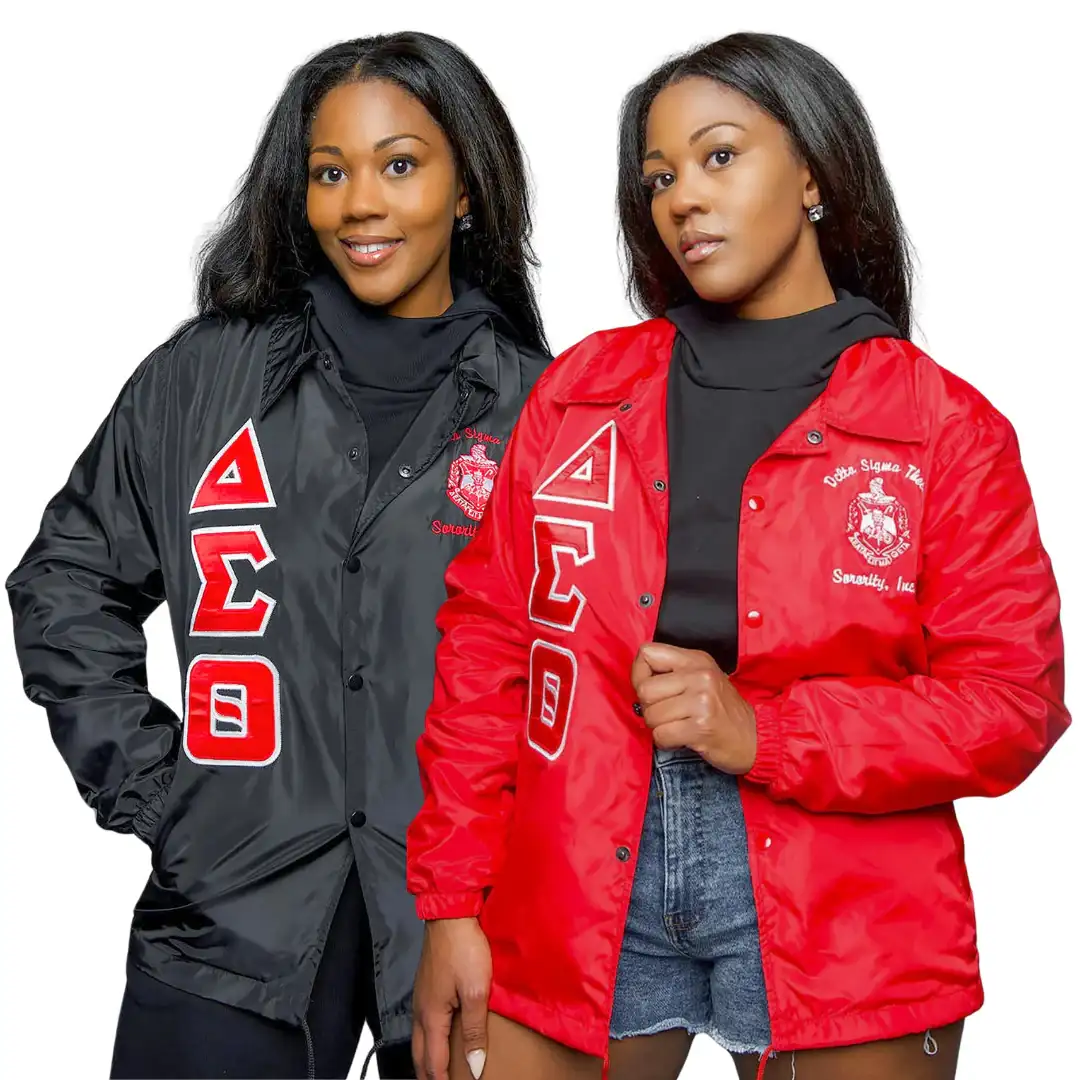 Delta Sigma Theta Greek Letter Ladies' Cut Jacket DST Paraphernalia - Image 3