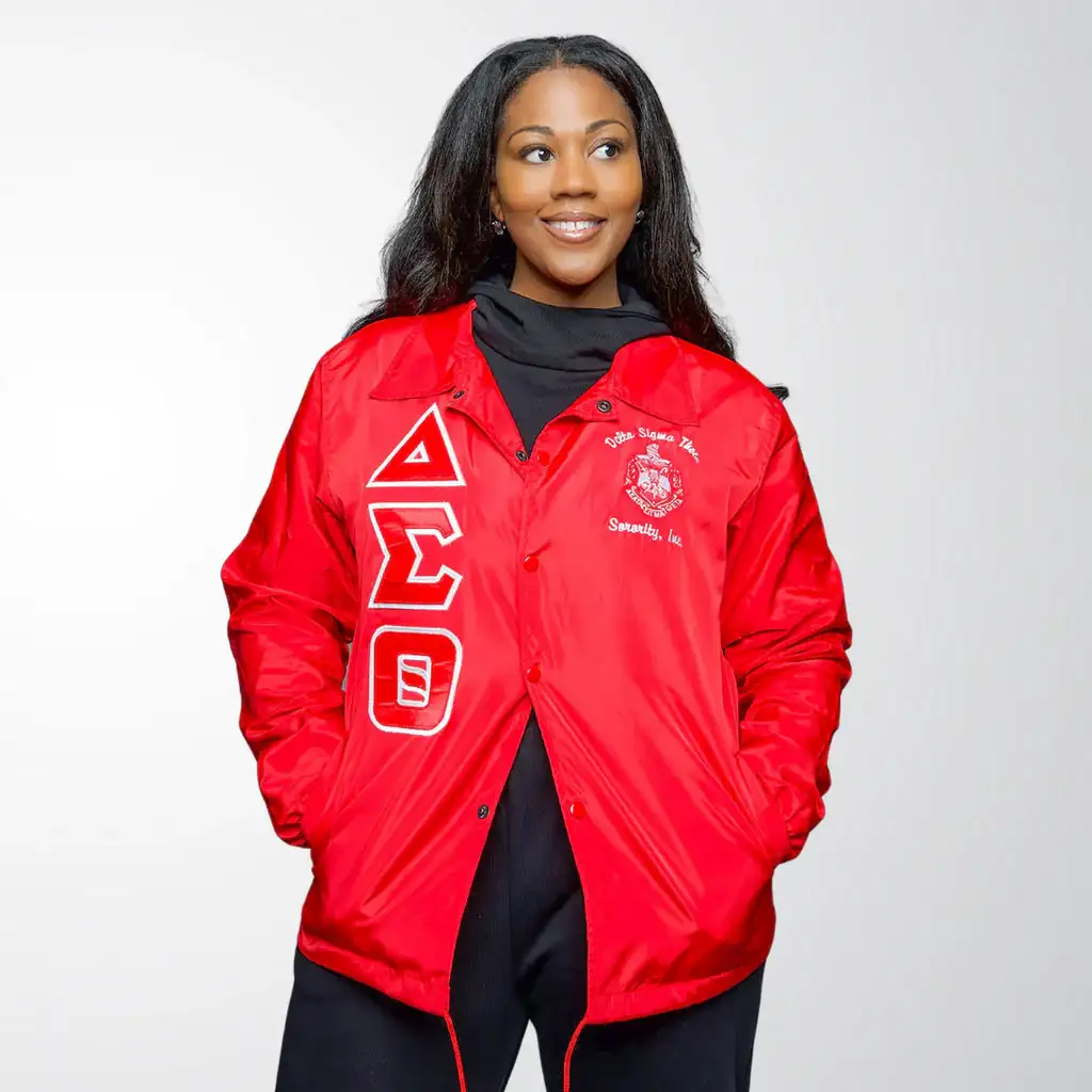 Delta Sigma Theta Greek Letter Ladies' Cut Jacket DST Paraphernalia - Image 4