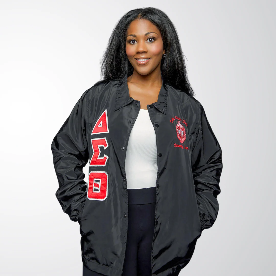 Delta Sigma Theta Greek Letter Ladies' Cut Jacket DST Paraphernalia - Image 5