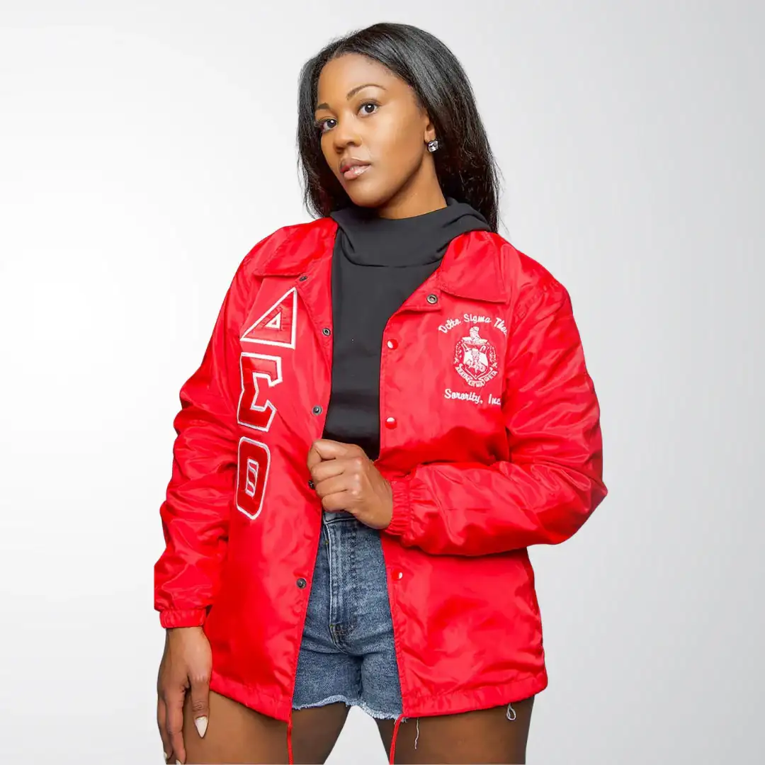 Delta Sigma Theta Greek Letter Ladies' Cut Jacket DST Paraphernalia - Image 6