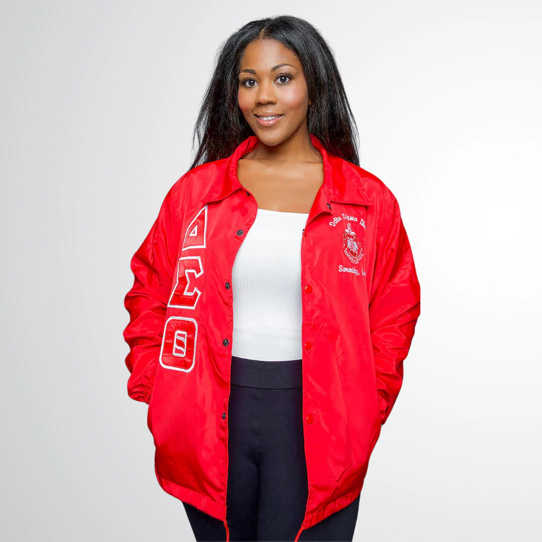 Delta Sigma Theta Greek Letter Ladies' Cut Jacket DST Paraphernalia - Image 9