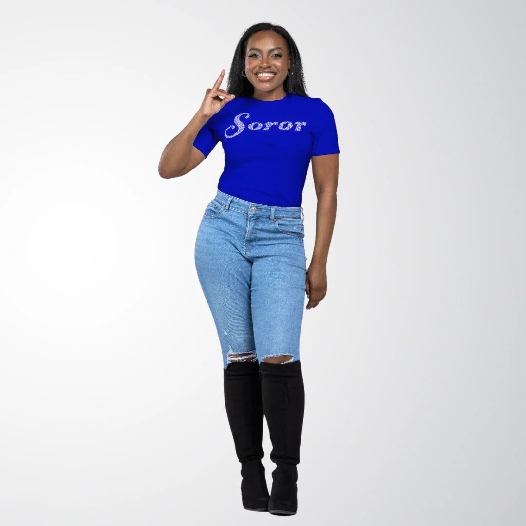Blue Diamond “Soror” Shirt - Image 3