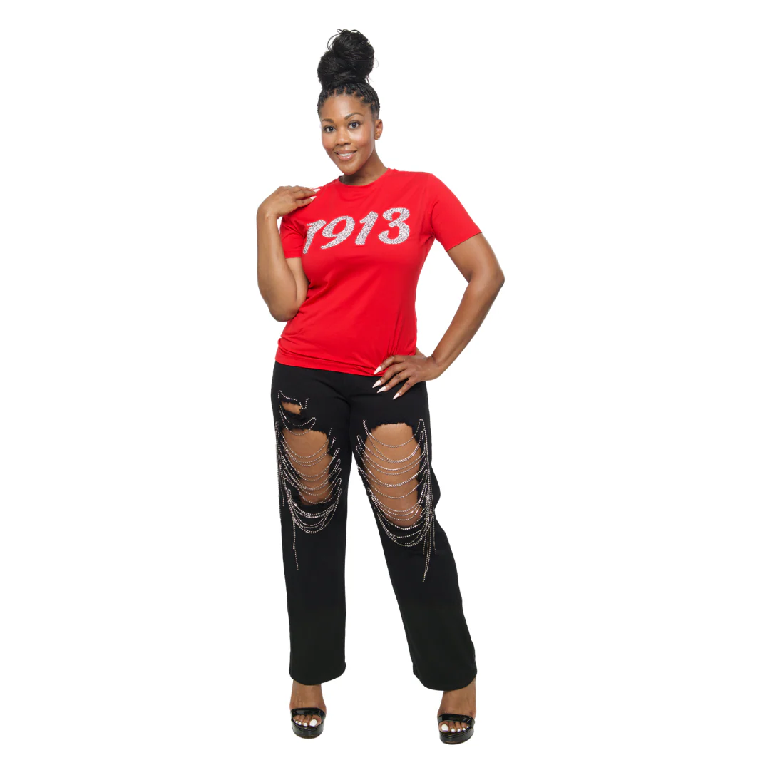 Red '1913' Diamond Shirt - Image 4