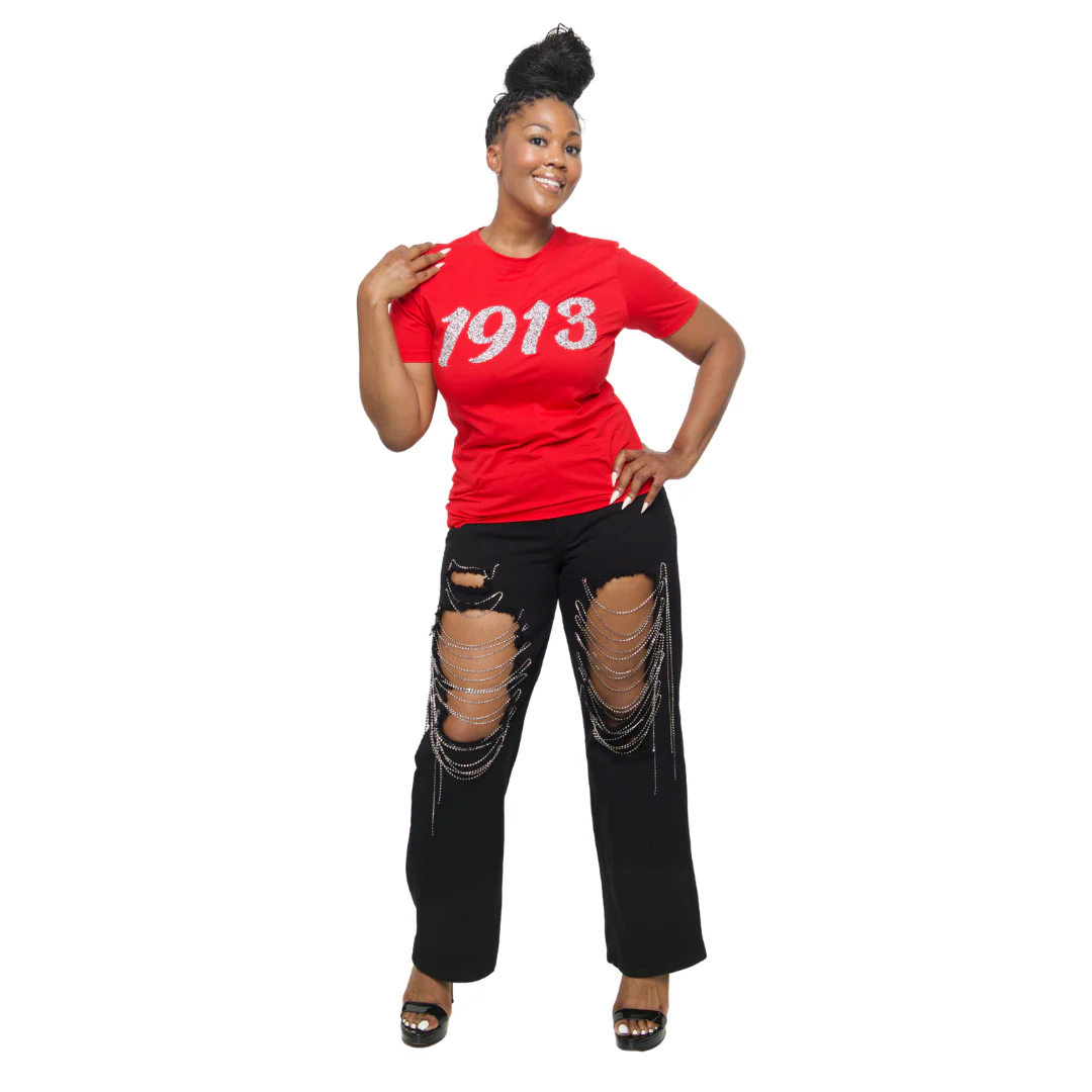 Red '1913' Diamond Shirt - Image 5