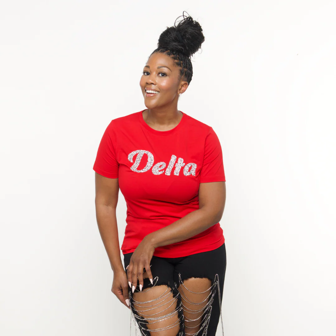 Red 'Delta' Diamond Shirt - Image 3