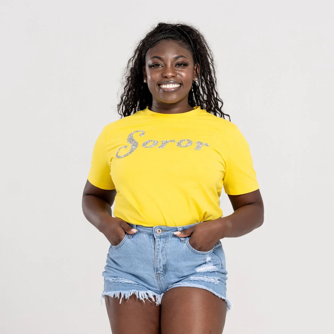 Yellow Diamond “Soror” Shirt - Image 4