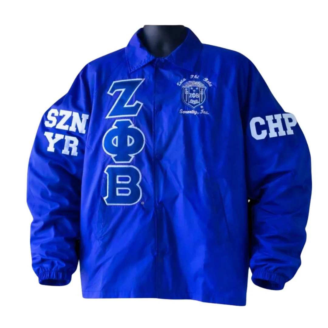 Zeta Phi Beta Custom Order Line Jacket | Solo, Line, Chapter - Image 3